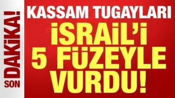 Kassam Tugayları İsrail'i 5 roketle vurdu: Aşdod Limanı hedef alındı!