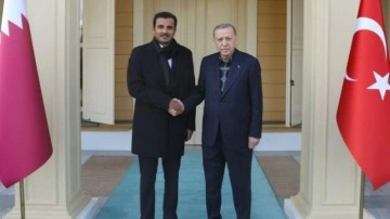 Katar Emiri T&uuml;rkiye'ye geldi: Başkan Erdoğan ile g&ouml;r&uuml;şt&uuml;
