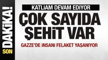 Katliam devam ediyor! İşgalci İsrail çadırları hedef aldı: Çok sayıda şehit var