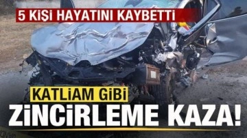 Katliam gibi zincirleme kaza: 5 kişi hayatını kaybetti