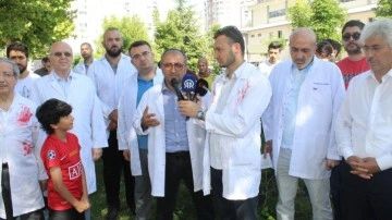 Kayseri'de doktorlar Gazzeli çocuklar için fidan dikti