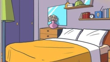 Keskin g&ouml;zl&uuml;ler dikkat: Yatak odasında saklanan tacı 5 saniyede bulabilir misin?