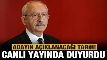 Kılı&ccedil;daroğlu canlı yayında duyurdu: İşte adayın a&ccedil;ıklanacağı tarih!