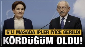 Kılı&ccedil;daroğlu ve Akşener ipleri geriyor! 6'lı masada d&uuml;ğ&uuml;m k&ouml;rd&uuml;ğ&uuml;m oldu
