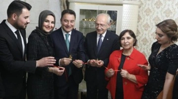 Kılı&ccedil;daroğlu ve Babacan'ı bir araya getiren s&ouml;z kesme merasimi! Samimi g&ouml;r&uuml;nt&uuml;ler verdiler