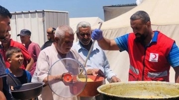 Kızılay'ın aşevi, çok zor şartlar altında olan Gazze’de aktif durumda