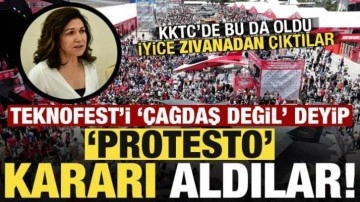 KKTC'de skandal olaylar bitmiyor! TEKNOFEST'i 'çağdaş değil' deyip protesto edec