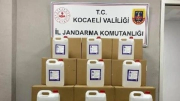 Kocaeli&rsquo;de 900 litre etil alkol ele ge&ccedil;irildi