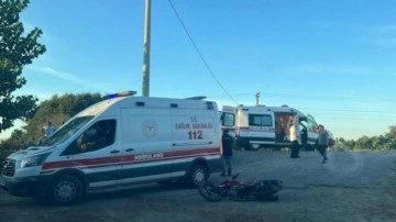 Kontrolden &ccedil;ıkan motosiklet şarampole devrildi: 1 &ouml;l&uuml;, 1 yaralı