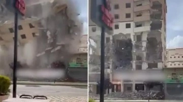 ‘Kontrollü’ yıkım! Ortalığı toz bulutu kapladı