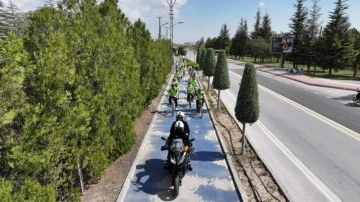 Konya'da örnek proje: Çocuklar okullarına bisikletle güvenle ulaşıyor