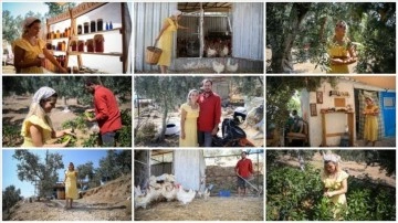 Kurdukları çiftlikte doğal lezzetler üretiyorlar.