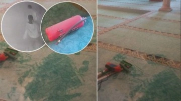 Kütahya'da şaka sınırını aşan gençler camiye zarar verdi