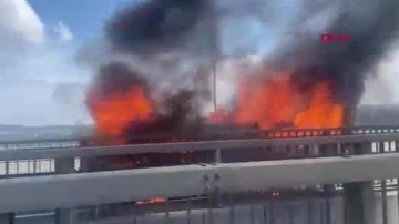 Kuzey Marmara Otoyolu'nda zincirleme kaza: Yangın çıktı!