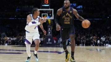 LeBron James NBA'de rekor kırdı! Lakers, Jazz'a acımadı