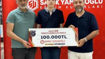 LGS şampiyonundan 100 bin TL'lik anlamlı bağış!
