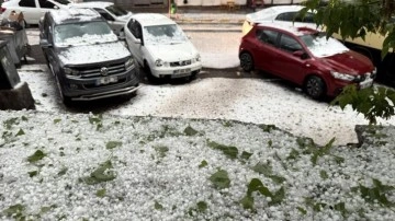 Malatya ve Ardahan'da dolu yağdı