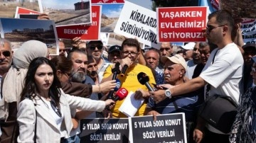 Mansur Yavaş'ın seçim vaadiydi: Mamak'ta kentsel dönüşüm mağdurlarından protesto!