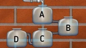 Mantıksal yanınızı ve g&ouml;zlem becerinizi &ouml;l&ccedil;en zeka testi: Hangi tank &ouml;nce dolacak?