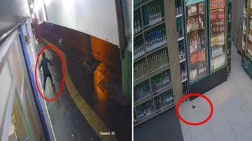 Markete bomba atan 2 &ccedil;ocuk yakalandı! O anlar kamerada