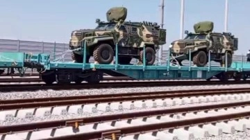 Marmaray hattından Avrupa'ya zırhlı araç sevkiyatı! Vagonlar dolusu görüntülendi