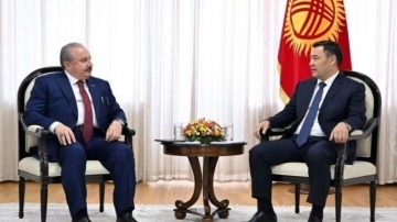 Meclis Başkanı Şentop, Kırgızistan Cumhurbaşkanı ile g&ouml;r&uuml;şt&uuml;