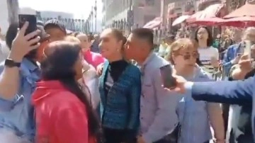 Meksikalı lidere sokak ortasında taciz şoku! Suç duyurusunda bulundu!