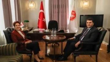 Meral Akşener'den G&uuml;ltekin Uysal'a ziyaret