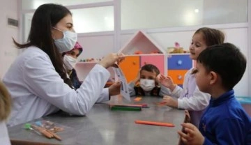 Mersin Erdemli Belediyesinden &ccedil;ocuklara &ouml;zel oyun terapisi