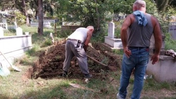 Mezarlıkta gömülü halde bulundu, ekipleri harekete geçirdi! Dünya savaşında kullanılmış!