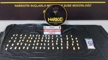 Midesinden 433 gram metamfetamin çıktı