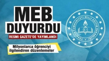 Milli Eğitim Bakanlığı duyurdu! Milyonlarca &ouml;ğrenciyi ilgilendiren d&uuml;zenlemeler