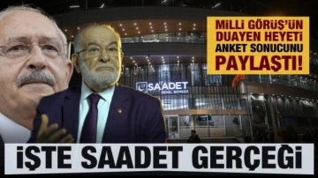 Milli G&ouml;r&uuml;ş'&uuml;n duayen heyeti Haymana Mutabakatı anket sonucu paylaştı! İşte Saadet ger&ccedil;eği