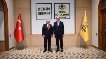 Milli Savunma Bakanı Güler, Konya Büyükşehir Belediye Başkanı Altay’ı ziyaret etti