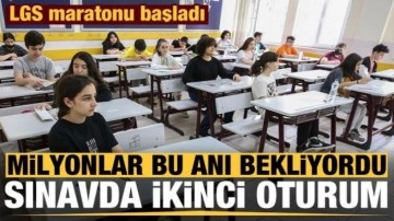 Milyonlar bu anı bekliyordu: LGS'de ilk oturum sona erdi!