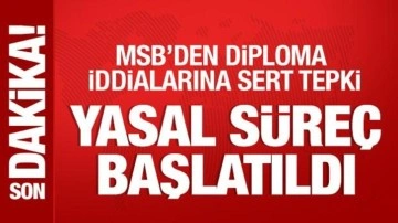 MSB'den diploma iddialarına sert tepki: Yasal süreç başlatıldı!