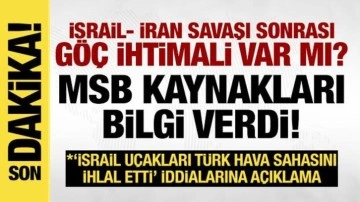 MSB kaynakları: İran sınırımızda herhangi kontrolsüz göç hareketliliği bulunmamaktadır