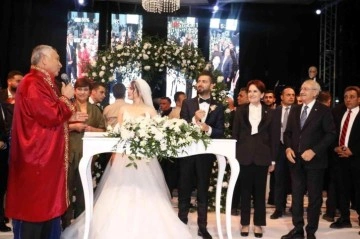 Muhalafeti bir araya getiren nikah! Kılı&ccedil;daroğlu, Akşener, İmamoğlu ve Yavaş katıldı