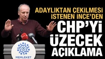 Muharrem İnce: Cumhurbaşkanı adaylığından &ccedil;ekilmeyeceğim, daha meydanlara inmedim