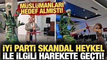 Murat Katfar Müslümanları hedef aldı! İYİ Parti skandal heykel ile ilgili harekete geçti