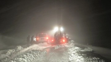 Muş'ta k&ouml;y yolunda mahsur kalan 7 kişi kurtarıldı