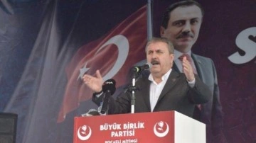 Mustafa Destici: K&uuml;rt sorunu yoktur, ter&ouml;r sorunu vardır!