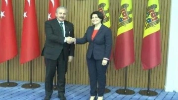 Mustafa Şentop Moldova Başbakanıyla g&ouml;r&uuml;şt&uuml;