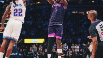 NBA'de son şampiyon Thunder, deplasmanda Timberwolves'a kaybetti