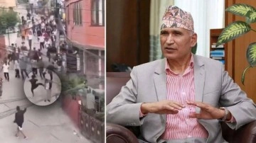 Nepal Maliye Bakanı'na meydan dayağı
