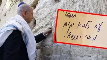 Netanyahu, İran'ı vuracakları sinyalini dün Ağlama Duvarı'na bıraktığı notla vermiş