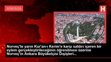 Norve&ccedil; B&uuml;y&uuml;kel&ccedil;isi, Dışişleri'ne &ccedil;ağrıldı