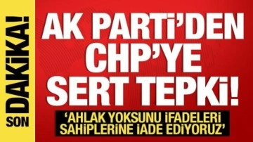 Ömer Çelik'ten CHP'ye sert tepki: 'Ahlak yoksunu ifadeleri sahiplerine iade ediyoruz&