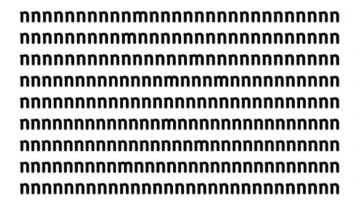 Optik ill&uuml;zyonlu IQ testinde yer alan t&uuml;m m harflerini 8 saniye i&ccedil;erisinde bulabilecek misiniz?