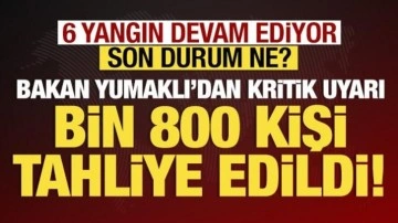 Orman yangınları ile mücadelede 4. gün: Son durum ne? Bakan Yumaklı'dan açıklama!